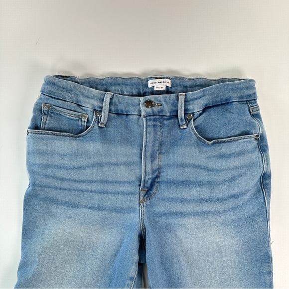 Good American Light Blue Straight Leg Jeans - Picture 3 of 12